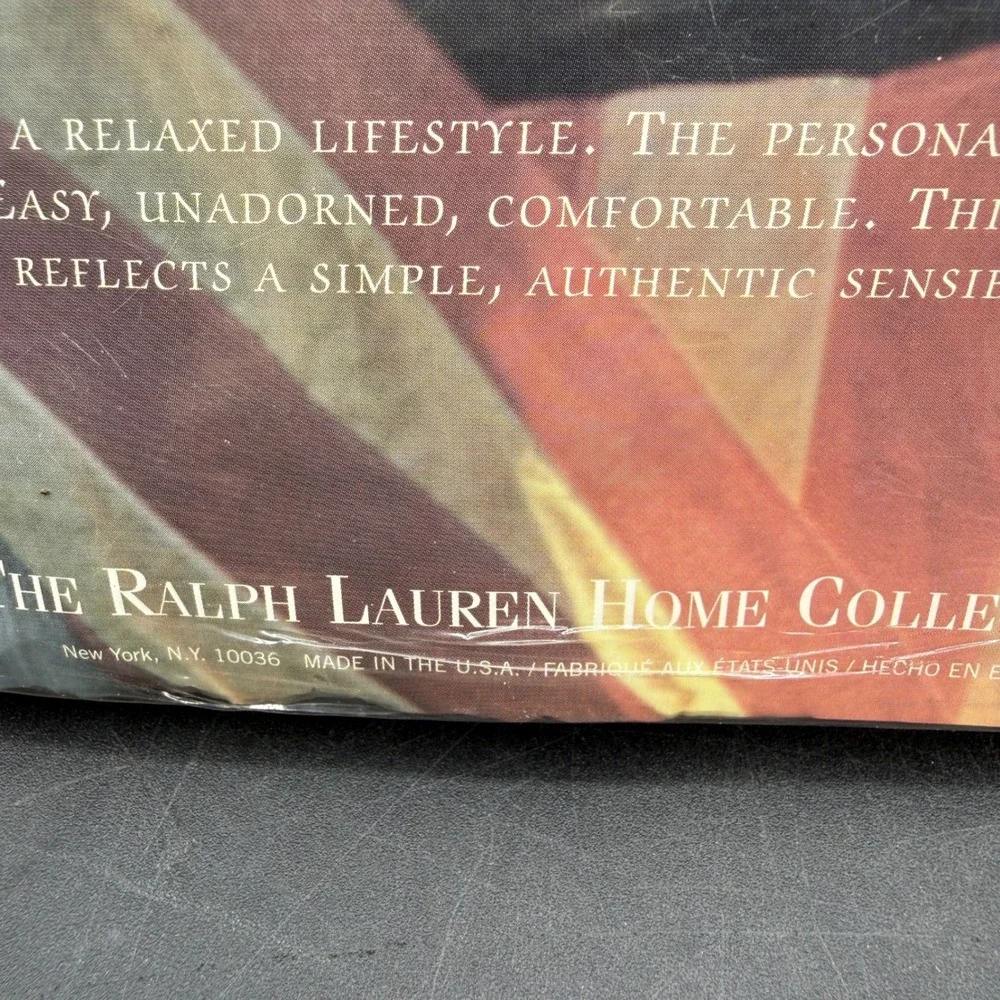 Vtg NIP NEW Ralph Lauren Brooke Floral Flat Sheet Full Yellow Cotton Cottage - Picture 6 of 6